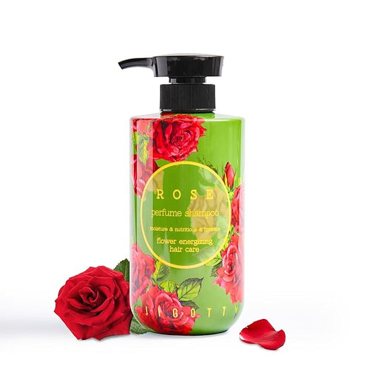 Jigott - Rose Perfume Shampoo 16.9 FL OZ, 500ml, Soft Rose Scent, K-beauty hair care