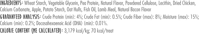 Nylabone Healthy Edibles Puppy Dog Treats, Lamb & Apple Flavor, 8 Count | Natural puppy treats, USA made, highly digestible, vet recommended, long lasting, small dog treats for puppies up to 15 lbs