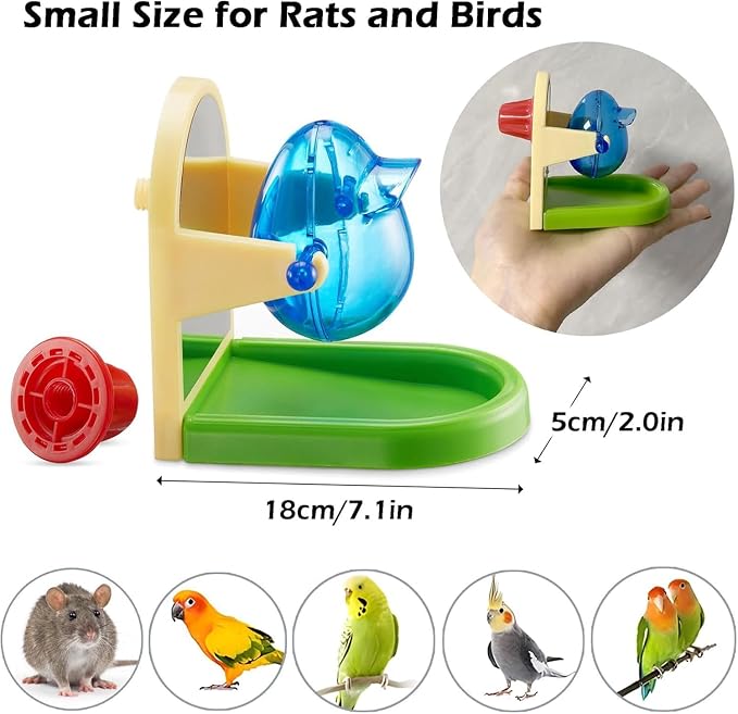 2Pcs Rat Enrichment Foraging Toy, Intelligent Treat Dispensing Puzzle
