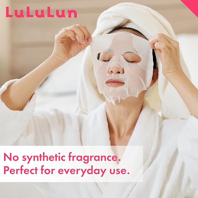 Lululun 32EA Anti Aging Face Mask for Women, Daily Face Masks Skincare & Moisturizing FACE MASK with Rice Extract& Honey, Collagen Face Mask Sheet & Facial Mask & Sheet Mask from Japan PRECIOUS MOIST