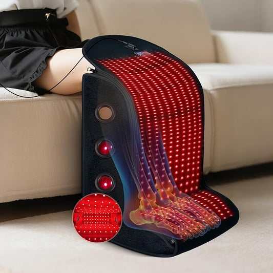 Red Light Therapy Feet Legs,2025 Upgraded 4 Modes for Legs Ankle,Infrared Light Therapy Consisting of 420 Dual Wavelength LED,Adjustable Power and Time Controller,13 * 11 * 17IN