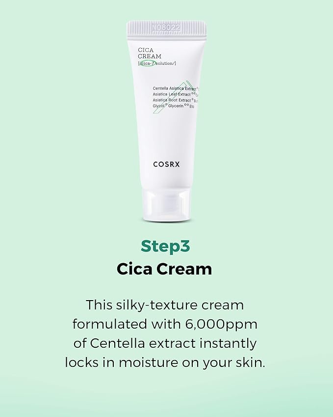 COSRX CICA Relief Kit, Toner, Serum, Cream with Centella Asiatica, Sensitive Skin, Soothing, Moisturizing, Travel Size Set, Gift Set, Korean Skin Care, Not Tested on Animals, Paraben Free