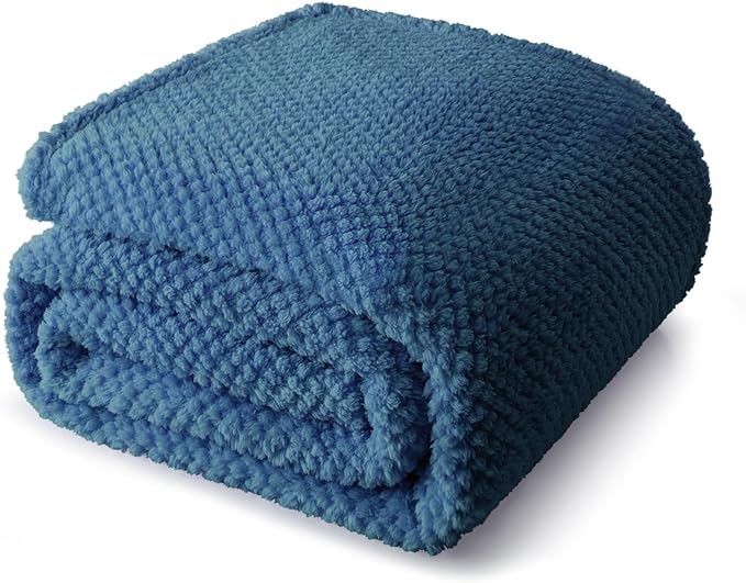 Whale Flotilla Soft Fleece King Size Bed Blanket, Navy Blue | 90x104 Inch, Suitable for Bed, Fluffy Fuzzy Jacquard Blankets for All Season, Lightweight and Cozy