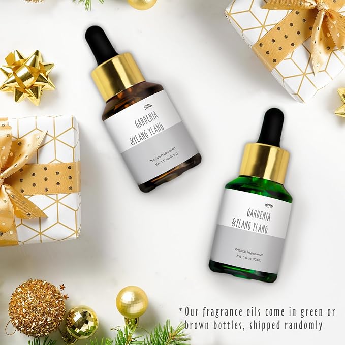 Gardenia &Ylang Ylang Fragrance Oil, MitFlor 30ml Premium Diffuser Oil Scents, Essential Oils for Diffusers, Candle & Soap Making, Romantic Floral Scents for Home Fragrance