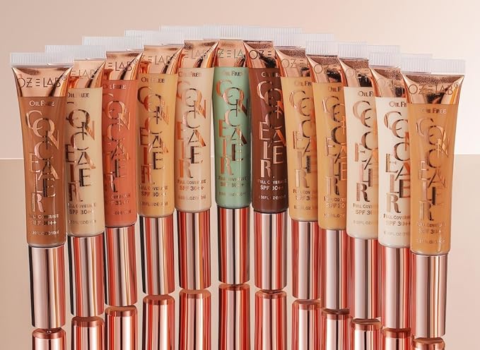 Beauty Hide and Chic Liquid Concealer – Sand (HC-06) – Full Coverage, Lightweight, Matte Finish, SPF 30++, Vegan, Cruelty-Free – 0.35 fl oz / 10 ml,pack of 1