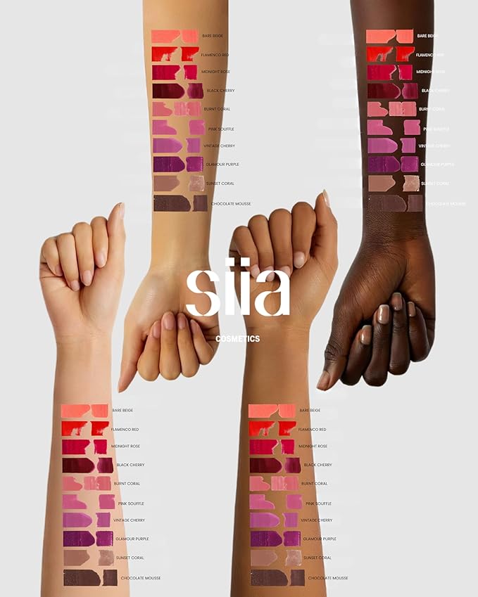 SIIA Cosmetics Change Agent Liquid Lipstick in Vintage Cherry