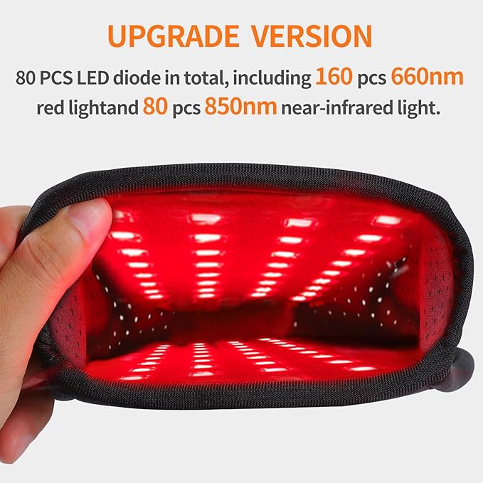 Infrared Light Therapy Gloves Hand Pain Relief with Finger Flexibility - Deep Penetration Red Light Therapy Gloves for Hands Wrist & USB-C Fast Charge