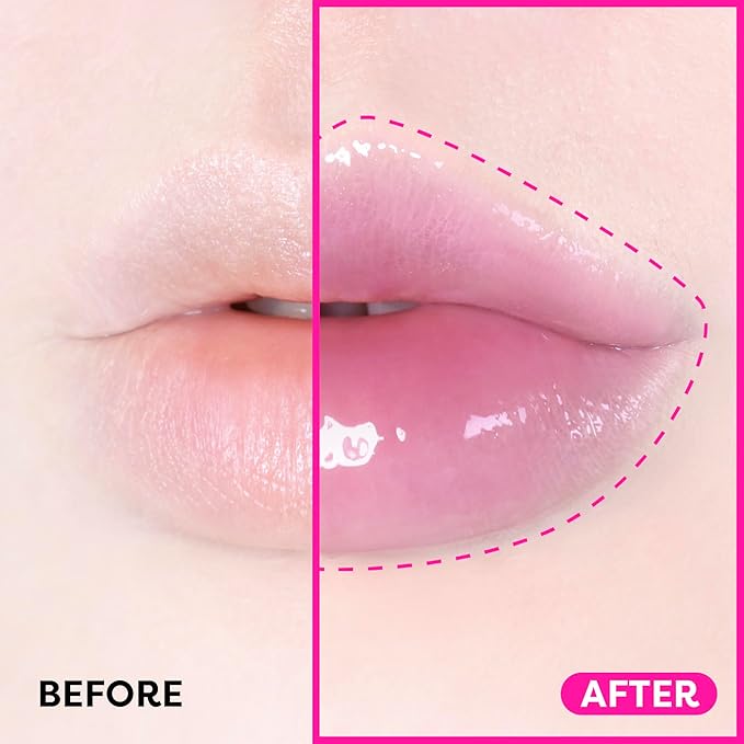 COLORGRAM FRUITY GLASS GLOSS 05 BABY LYCHEE | Non-Sticky Glossy Lip Tint with Glass-Like Shine | Long-Lasting Hydrating Lip Gloss for Smooth & Plump Lips