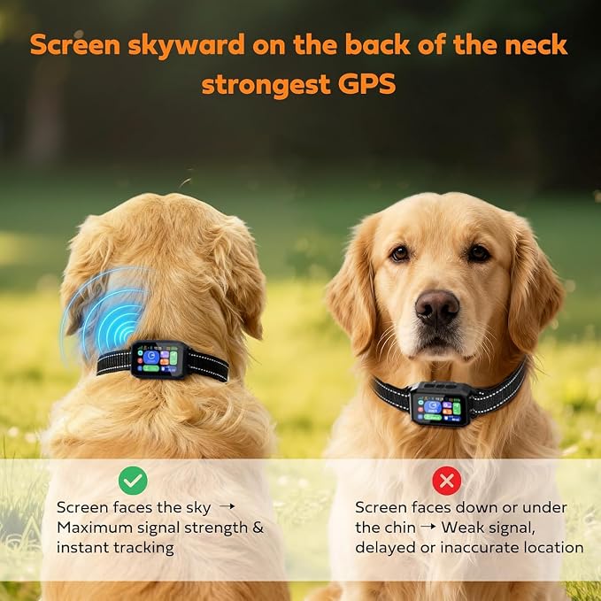 GPS Wireless Dog Fence & Training Collar System, Free App/Remote Controlled Custom Boundary up to 7000ft, Beep/Vibration/Safe Correction Modes, Early Alert, Waterproof for Dogs 10+ lbs