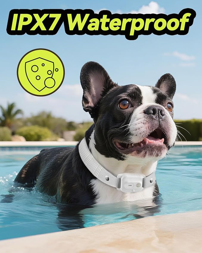 Dog Shock Collar, Dog Training Collar with Remote Control 3300FT Range, Electric Collar with Smart Light, Rechargeable Waterproof E Collar for Small Medium Large Dogs