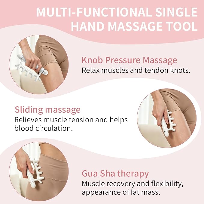 Fascia Blaster for Cellulite-2 PCS Manual Fascia Release Tool for Every Part of The Body to Release Muscle Knot Reduction Cellulite,Trigger Point Massage Tool for Deep Tissue Muscle Release