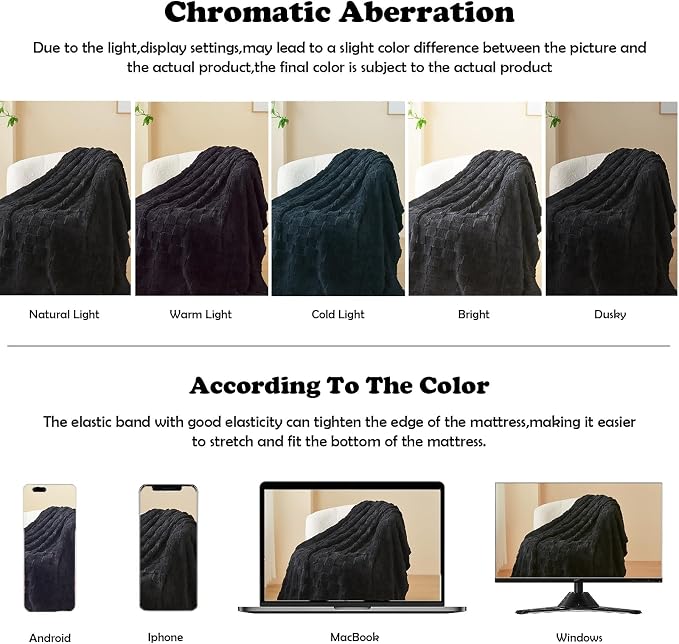 NEWCOSPLAY 3D Checkered Flannel King Blanket, Black Checkered, 90"x110" | Super Soft Cute Lightweight Decorative Premium Silky Fleece Blanket for Couch Sofa Bed, Gift for Women Men, All Season Use