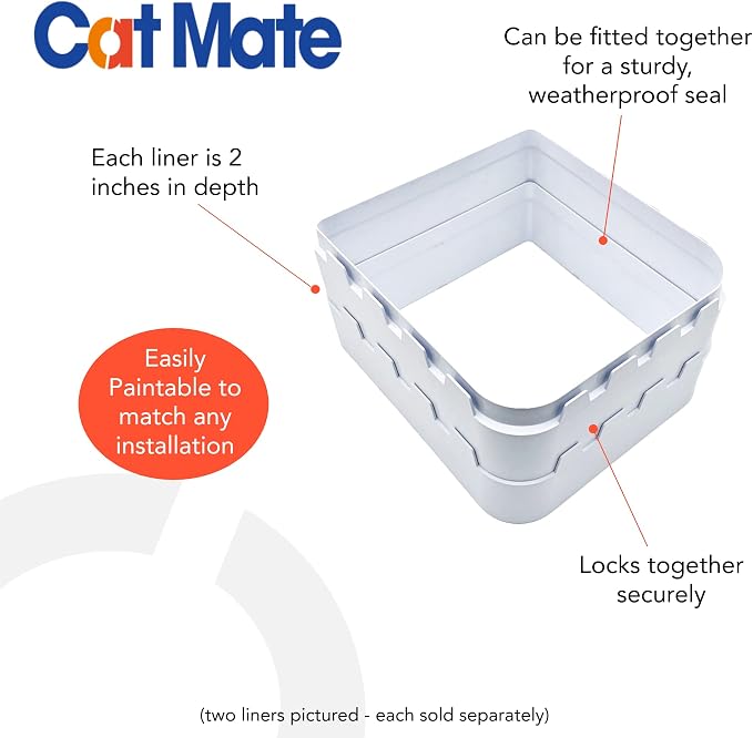 Cat Mate Wall Liner for Large Pet Flaps 221 & 357, White