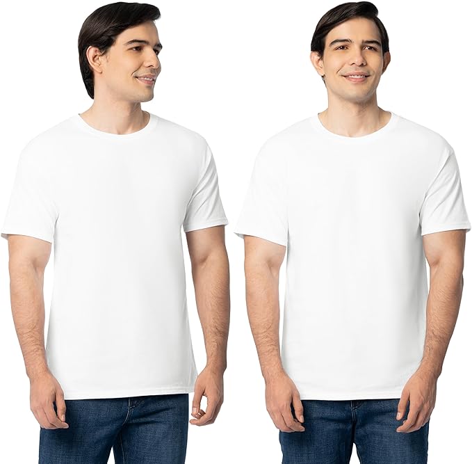 Fruit of the Loom Men's Eversoft Cotton Odor Control & Breathable Moisture Wicking T-Shirts