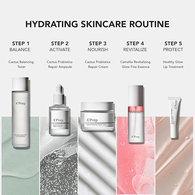 A'Prep Camellia Revitalizing Glow Fine Essence - Hydrating Facial Spray Serum & Setting Spray for Makeup with Niacinamide & Hyaluronic Acid - Korean Face Mist 80ml