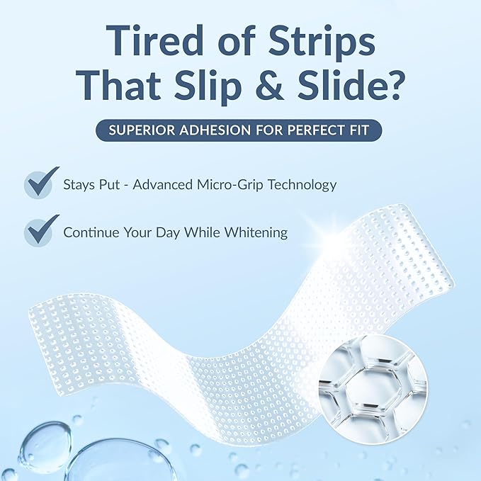 Professional Teeth Whitening Strips - Pack of 44 Strip - 22 Treatments Kit - Safe for Enamel - Non Sensitive Teeth Whitening - Whitening Without Any Harm + Mouth Opener Included