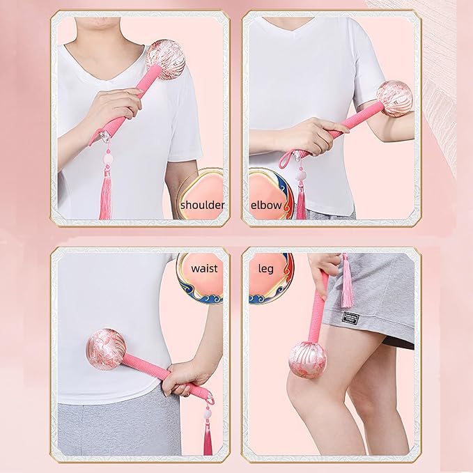 Body Massage Hammer, Manual Back Massager Tool for Body Relief | This Mugwort Massage Hammer Eases Back, Neck & Shoulder Muscle Tension, Perfect for Daily Relaxation at Home and Office