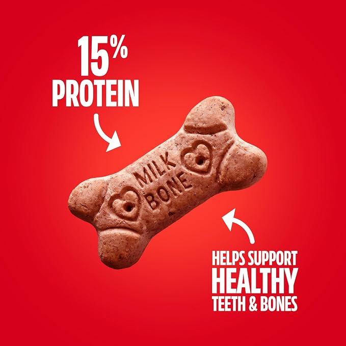 Milk-Bone Flavor Snacks Small Dog Biscuits, Flavored Crunchy Dog Treats, 24 Oz. Box (Pack of 2)