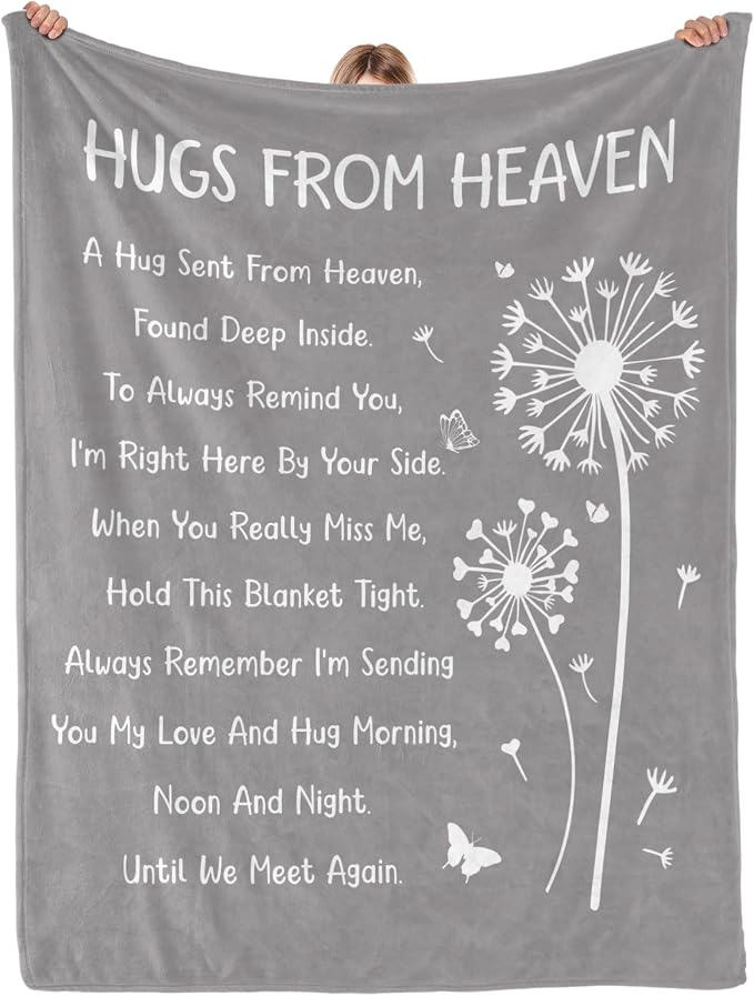 Memorial Gifts, Sympathy Gifts for Loss of Loved One, Blanket 60" x 50" | Bereavement Gifts, Grief Gifts for Women, Memorial Gifts for Loss of Mom Dad
