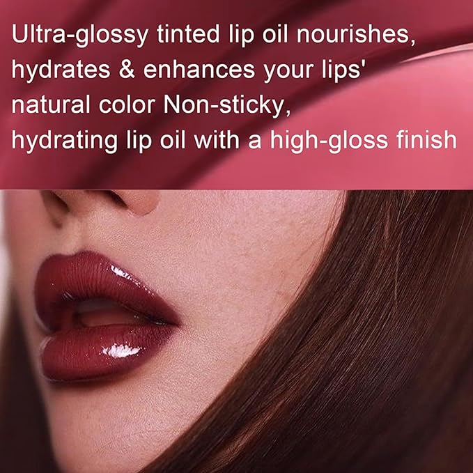 Lip Gloss Set with Glossy and Soft Brush Non-Sticky Moisturizing Lipgloss for Women Lip Makeup Collection (12 Pcs)