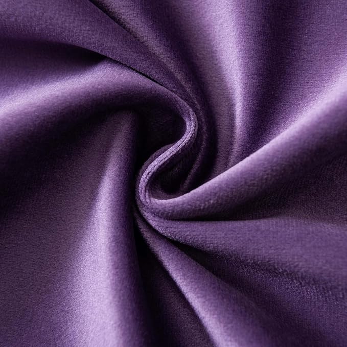 22x22 Throw Pillow Covers Set of 2 Decorative Velvet Cushion Covers,Purple | Soft Pillow Cases with Invisible Zipper for Modern Couch Sofa Bed Living Room Bedroom Home Decor