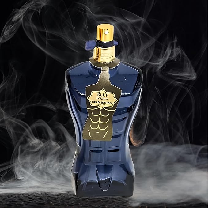 A CENTER 3Pack Men Cologne Blue for Men Series Eau De Parfume Spray with Woody Floral & Fruity Scent Perfume Gift Set Day to Night Luxury Fragrances