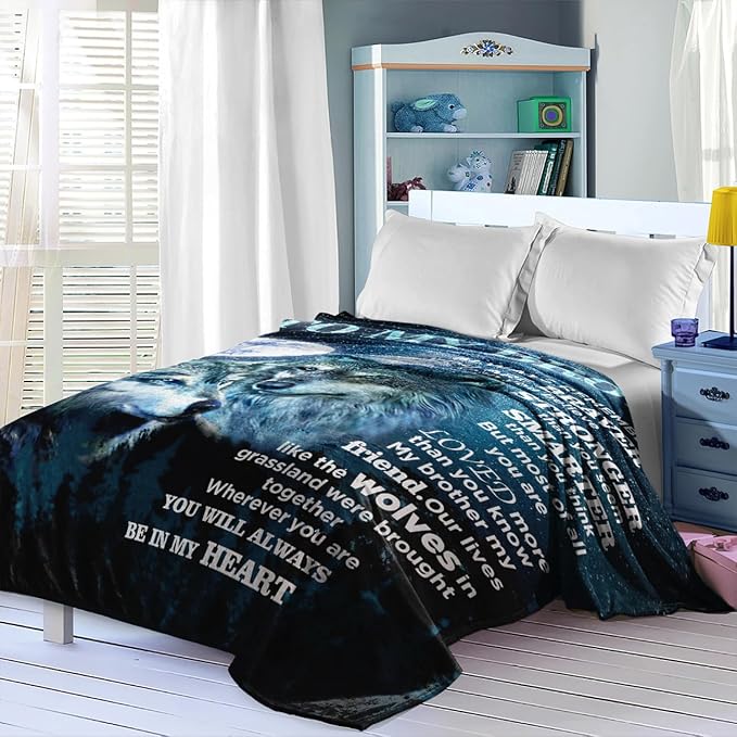 Best Brother Gifts from Sister for Birthday, Big Brother Birthday Gifts for Brother Adult from Sister,Birthday Gifts for Brothers from Sisters, 60"x80"Blanket