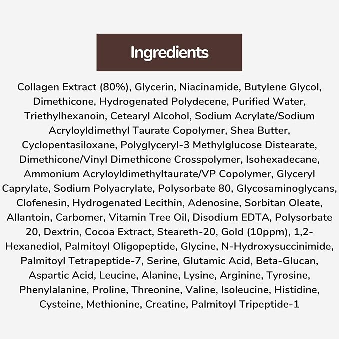 Elensilia 80% Collagen With Gold Peptides Eye Cream - Snail Secretion Filtrate + Matrixyl 3000 + Haloxyl For Wrinkles, Moisturizer - Korean Skin Care, 0.7 fl.oz
