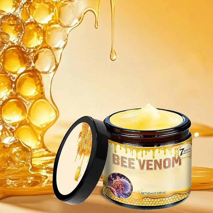 Bee Venom Skin Cream, 2Pcs Natural Bee Venom Cream, Suitable for Everyday Skincare & Most Skin Types