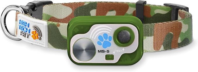 Genuine MS-5® Designer Series Automatic Pet Door Collar Tested & Certified by High Tech Pet for Dogs and Cats - Complies with Power Pet Door Performance Warranty, Waterproof (CAMO, Dog)