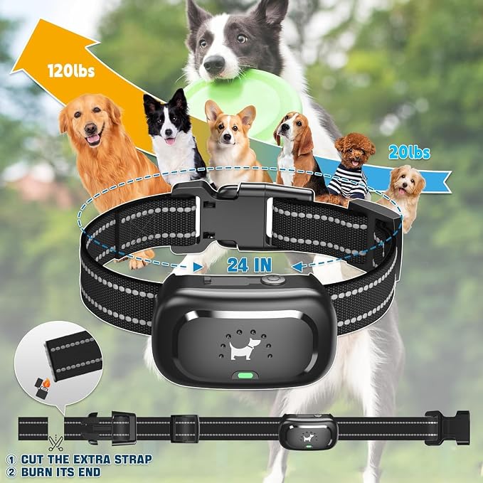 Dog Shock Collar with Remote Control- Electric Collar for Dogs Training Rechargeable, Training Collar for Small Medium Large Dogs, E Collar with Beep, Vibration & Shock-Lock Keypad