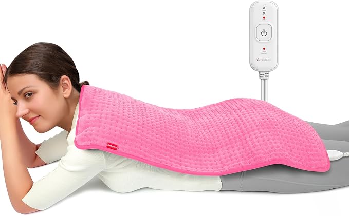 Comfytemp Extra Large Heating Pad for Back & Period, 33"x17" Electric Throw | Heated Pads for Neck/Shoulder/Leg, Birthday Day Gifts for Mom Dad Women Men, FSA Eligible HSA, Machine Washable, 2H Auto-Off