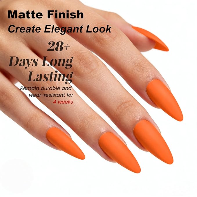 YTD Likomey Sunny Orange Gel Nail Polish,15ml Salon Home DIY Manicure and Pedicure Fall Winter UV Color Varnish,CS466
