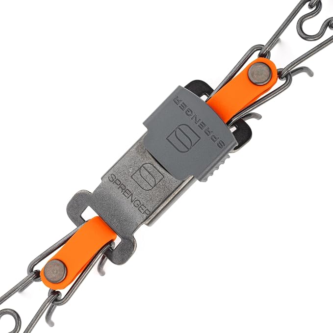 Herm Sprenger Black Stainless Steel Dog Collar with Quick Release ClicLock Buckle O-Ring Biothane Insert Training Collar Made in Germany (Hunter Orange, 16in x 2.25mm(Neck Size up to 13-14in))