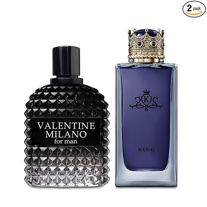 AFLUXE SavageExt/King 2PCS Eau De Toilette for Men-Fresh, Romantic Scent Perfume for Men 3.4 Fl Oz Each Mens Cologne For All Skin Daily Used