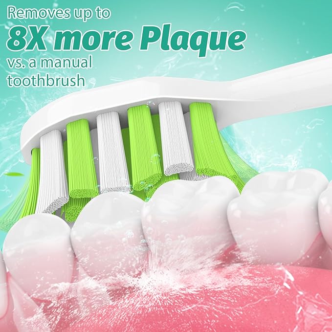 Aoremon Toothbrush Replacement Heads for Philips Sonicare DiamondClean Series 2/3 EasyClean ProtectiveClean FlexCare HwalthyWhite, 4100/5100/6100, C1/C2/G2/G3-6 Pack, White