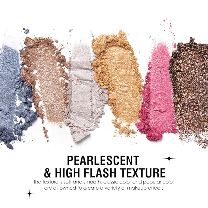 8-Color Glitter Eyeshadow Palette, Rainbow Gem Sparkle, Vibrant Multicolor Shimmer Shades, Waterproof Long-Lasting Formula, Smooth Pigmented Eye Makeup for Creative Looks