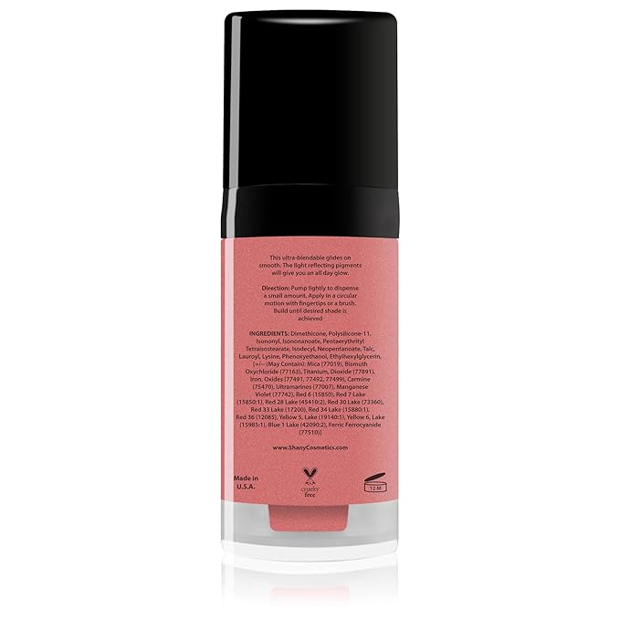 SHANY Paraben Free HD Liquid Cream Blush - Creamy & Blendable Color - EPIC FINAL (Pack of 2)