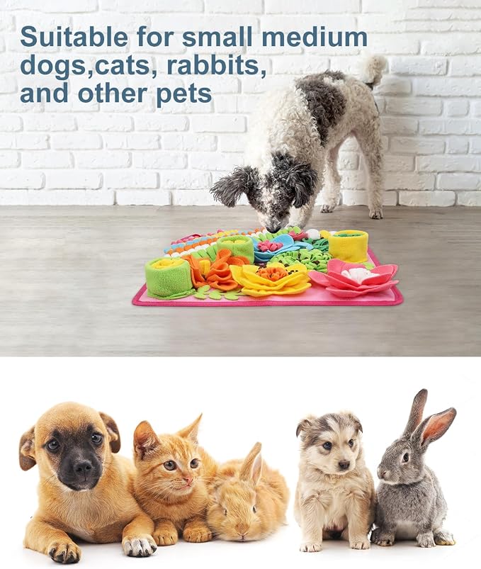 Snuffle Mat for Dogs, 15.4-Inch Felt Wool for Small/Medium Pets