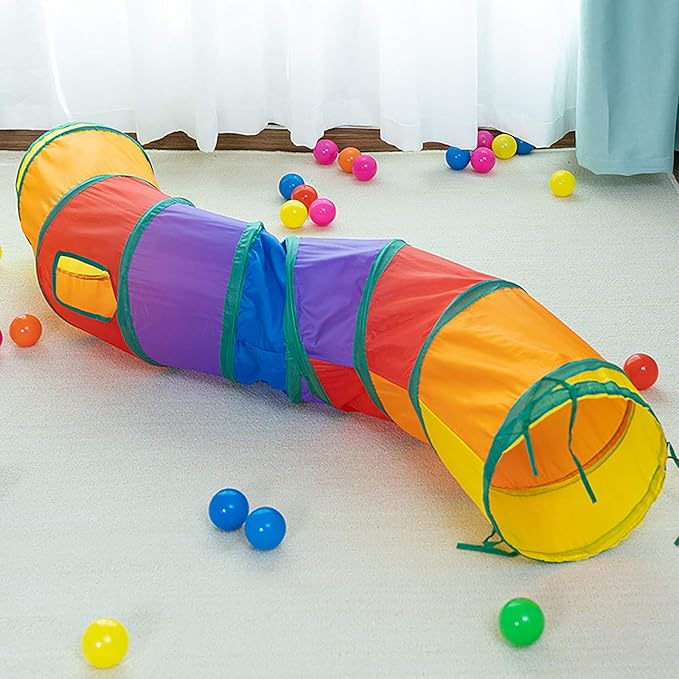 iCAGY Cat Tunnel Toys for Indoor Cats Kittens Rabbits, Pet Toy Play Tunnels
