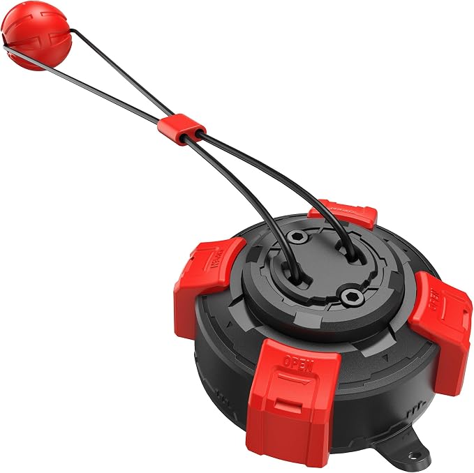 Dog Suction Cup Tug of War Toy, Interactive Self Play Dog Ball Toy with Chew Rope, Indestructible Bite Resistant Pet Training Tug Toy for Small Medium Large Dogs (Black red)