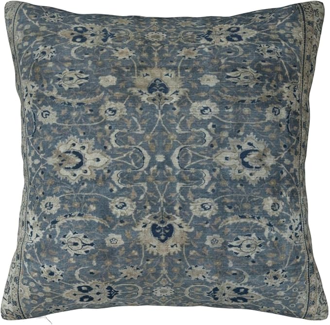 Antique Turkish Hereke Rug Print Pillow Covers Decorative Square Throw Pillowcase 18x18 Inch Couch Cushion Cover for Home Decor Living Room Bedroom College Dorm Bed Car Sofa