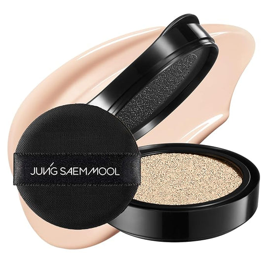 JUNG SAEM MOOL Essential Skin Nuder Cushion Refill | Natural Finish, Buildable Coverage Cushion Foundation by Korean Makeup Artist (Refill Only, 0.49 Fl Oz, SPF 50), 17 Fair Light