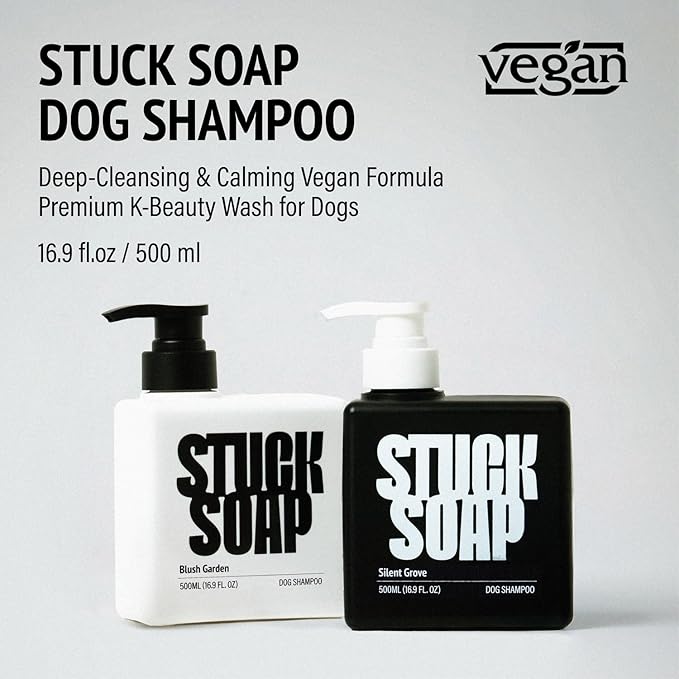 Vegan Dog Shampoo - Inspired by K-Beauty Luxury Spa Care, Long-Lasting Scent, High-Concentrate Rich Lather, Deep Cleaning & Odor Control, 500ml (Blush Garden)