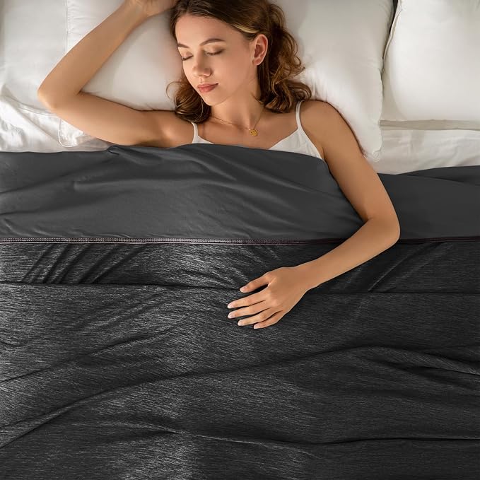 Cooling Blanket Queen Size 90"x90" for Hot Sleepers Summer Blanket | Absorbs Heat Cold Summer Blanket for Night Sweats & Menopause Q-Max>0.5 Lightweight Breathable Soft Double-Side Cooling