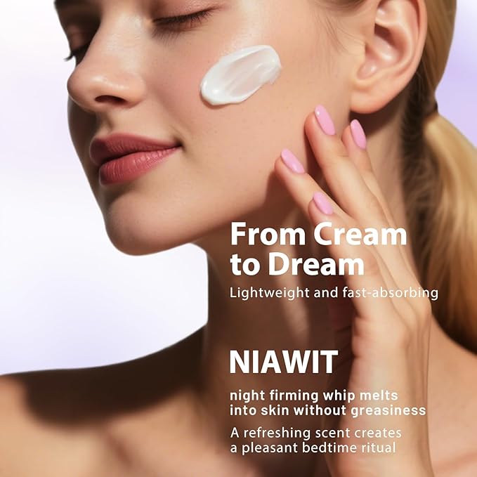 Overnight Toning Body Whip – For Loose Crepey Skin on Arms, Thighs & Belly | Firming, Moisturizing & Anti-Wrinkle Night Cream to Improve Tone While You Sleep, All Skin Types