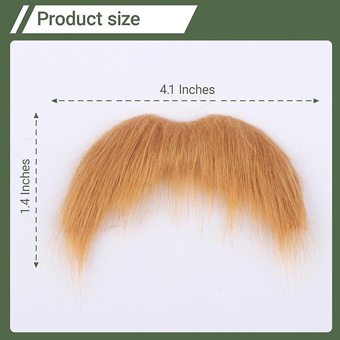 Self Adhesive Fake Mustache False Facial Hair Stick On Cosplay Mustache Halloween Party