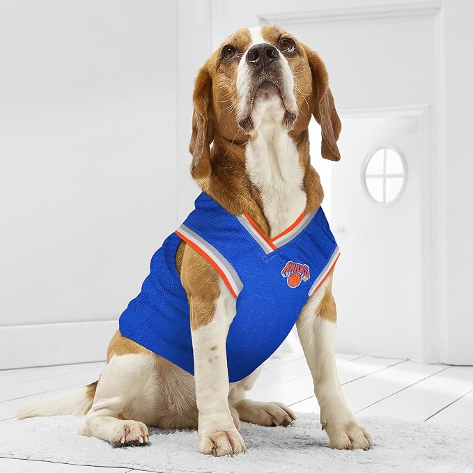 Pets First NBA NEW YORK KNICKS DOG Jersey, X-Large - Tank Top Basketball Pet Jersey