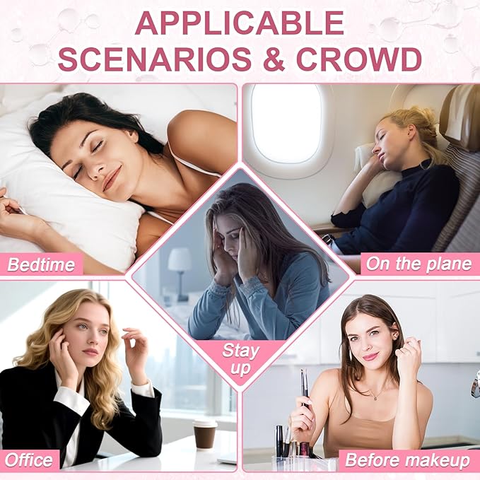 5% Caffeine Eye Serum,Hyaluronic Acid & Niacinamide, Under Eye Cream for Dark Circles, Anti Aging 360° Massage Rollerball - Reduce Puffiness, Wrinkles & Fine Lines, 0.5 fl. oz (Scented)