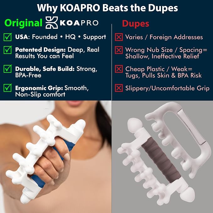 KOA KOAPRO Fascia Massage Tool Blaster for Cellulite, Deep Tissue Massager for Knots - All-in-One Full Body Massage, Facia Blaster, Neck and Back Massager, Deep Tissue Muscle Massagers